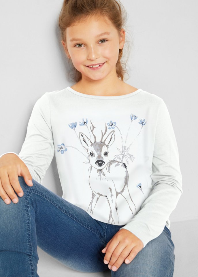 Mädchen Langarmshirt Bio-Baumwolle