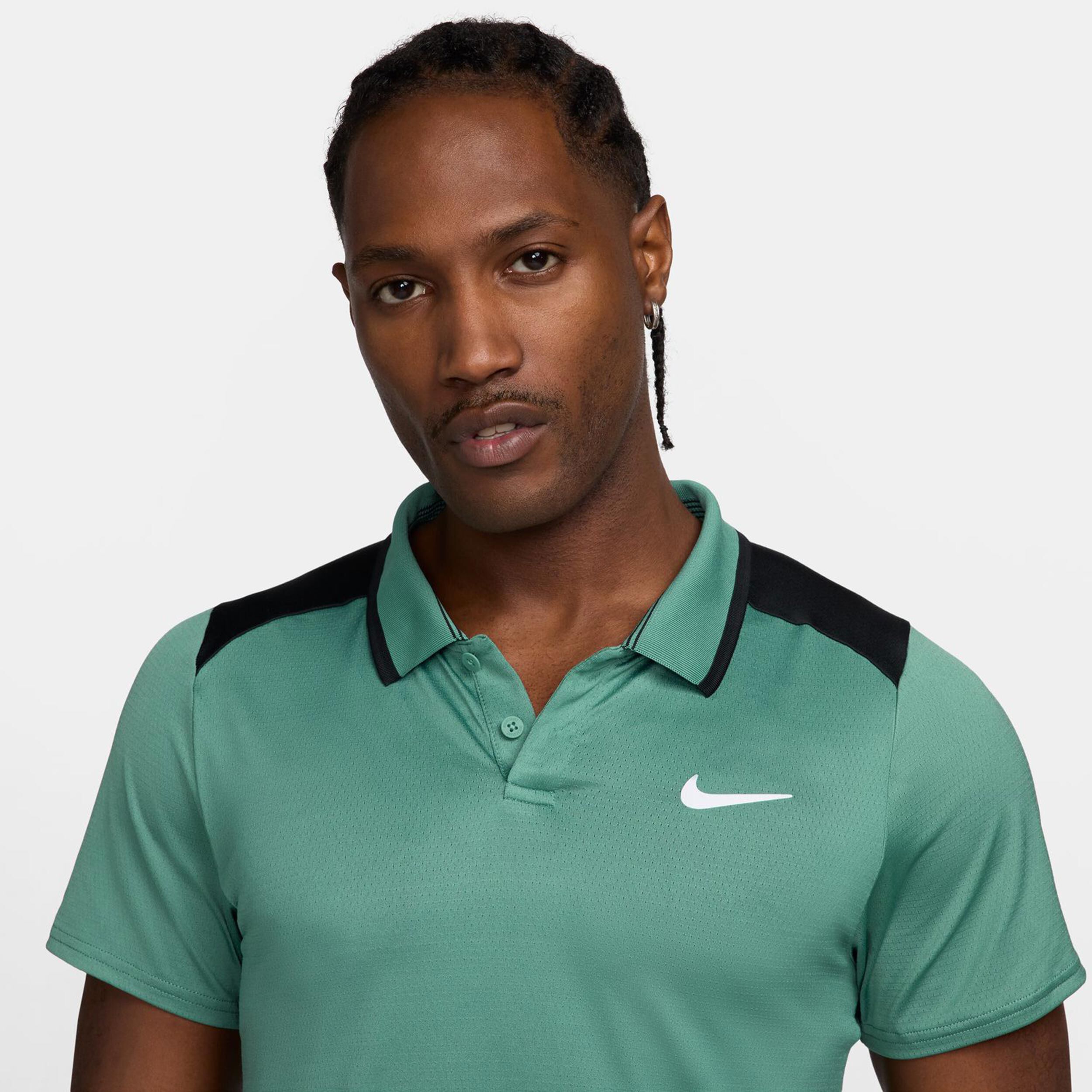 Dri-Fit Court Advantage Polo Herren - Salbei, Schwarz