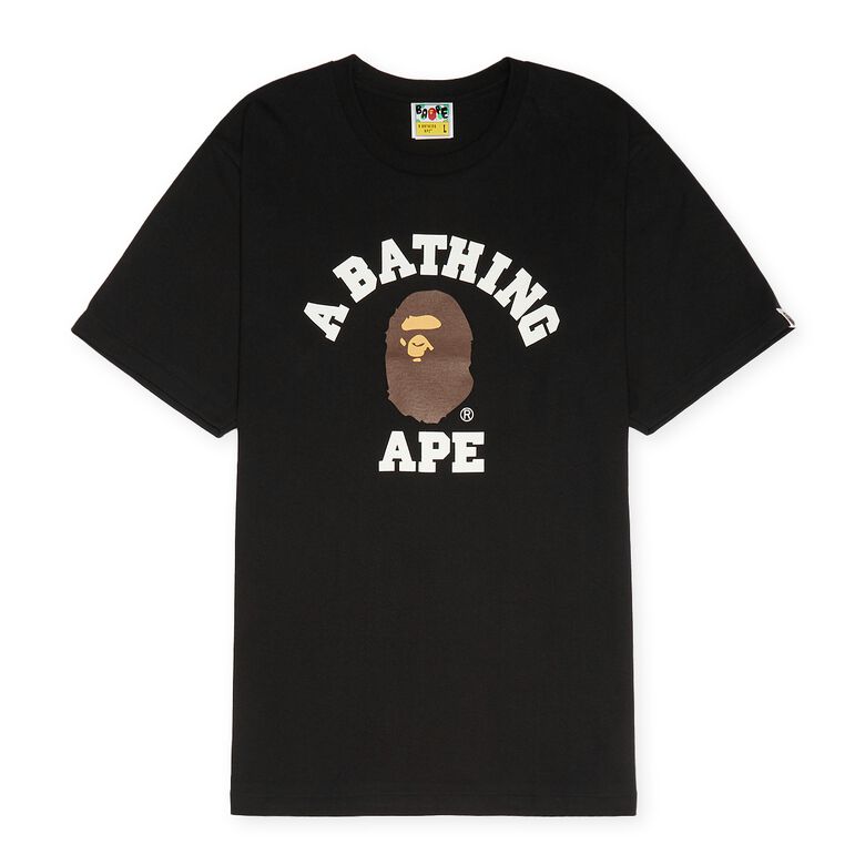 A Bathing Ape College Tee M Black