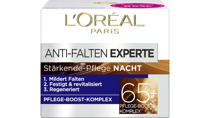 L'oréal Paris Anti-Falten-Expert Anti-Falten 65+ Nachtpflege 50 ml
