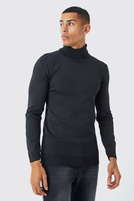 Muscle-Fit Rollkragenpullover