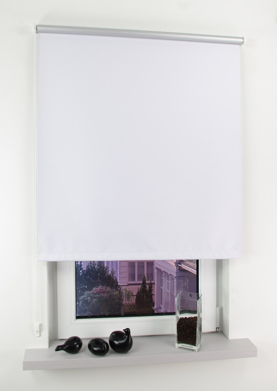 Powertec Bella Casa Seitenzugrollo Easy, weiß Verdunkelung, 180 x 82 cm