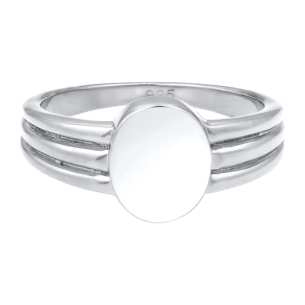 Elli Elli Bague Cercle Basic Géo Bague Femme - (925/1000) Argent Bague
