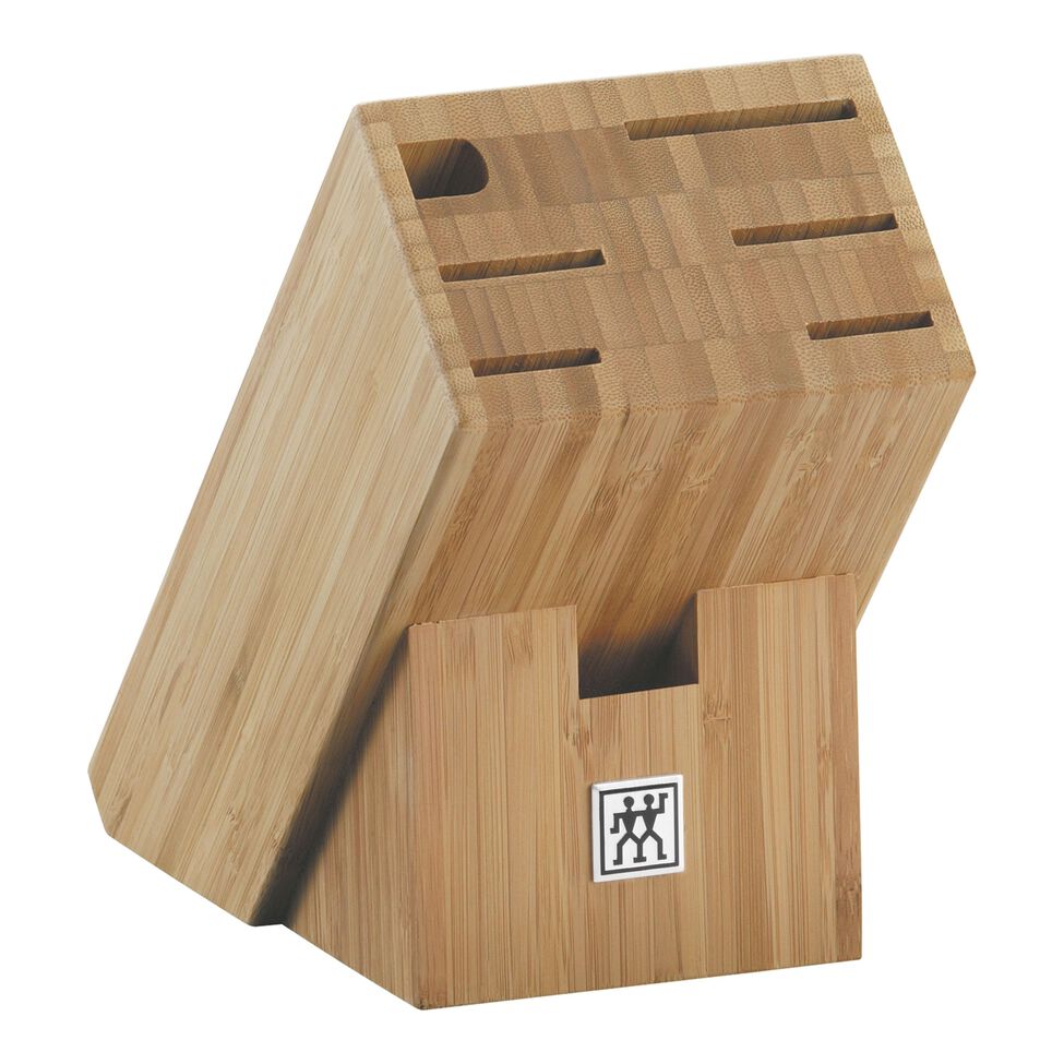 Messerblock, leer, 5, Braun