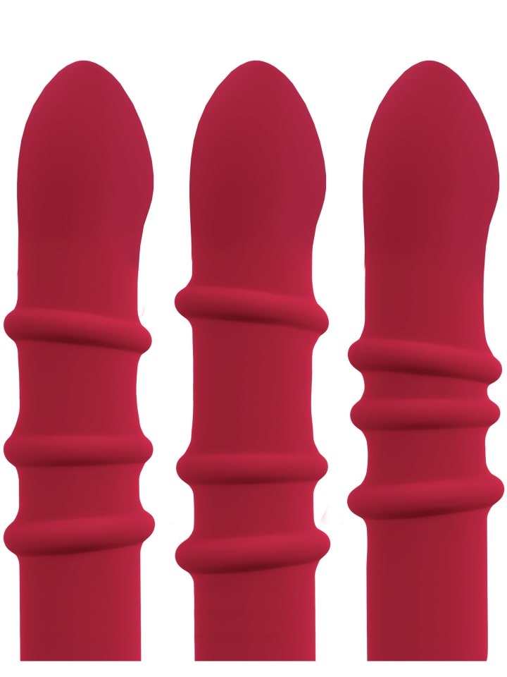You2Toys Rabbitvibrator Rabbit Vibrator with 3 Moving Rings in rot günstig kaufen 23,5