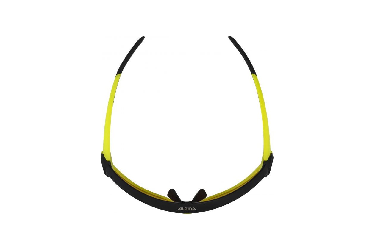 Alpina 5W1NG Q black neon yellow matt / yellow mirror lens