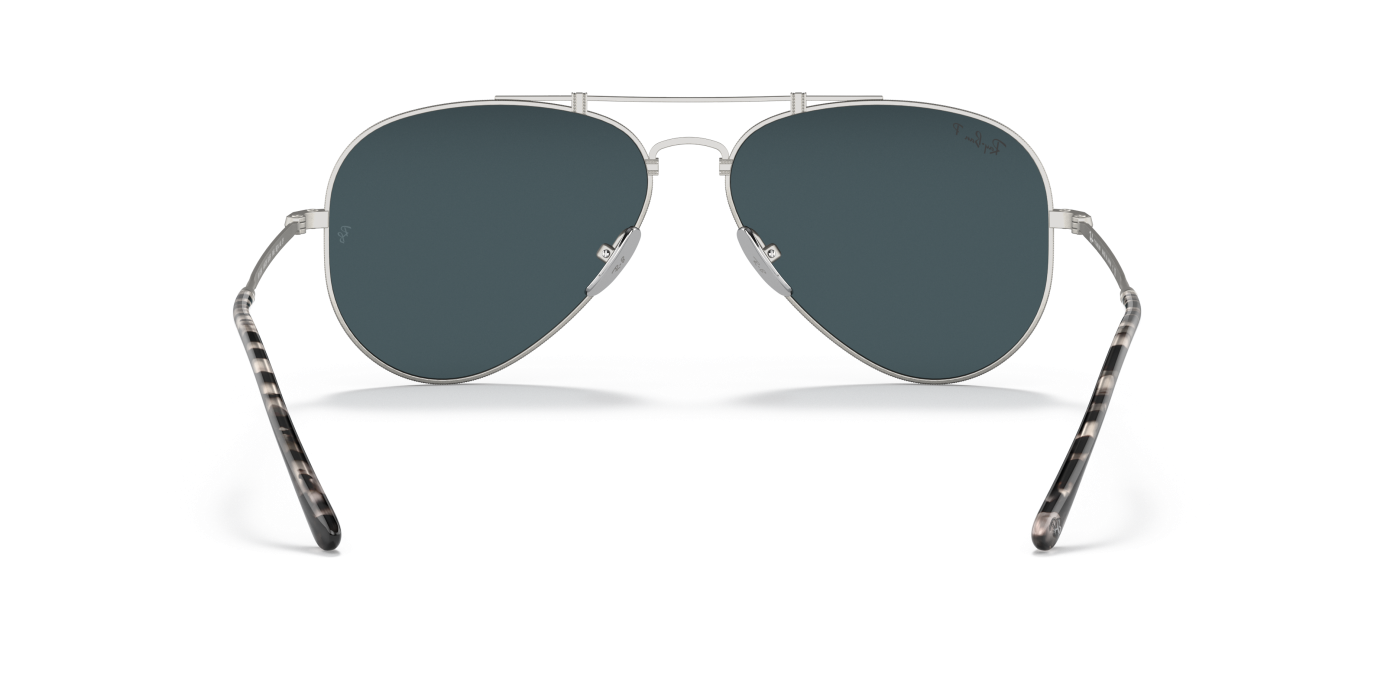 AVIATOR TITANIUM - Argintiu Mat Albastru