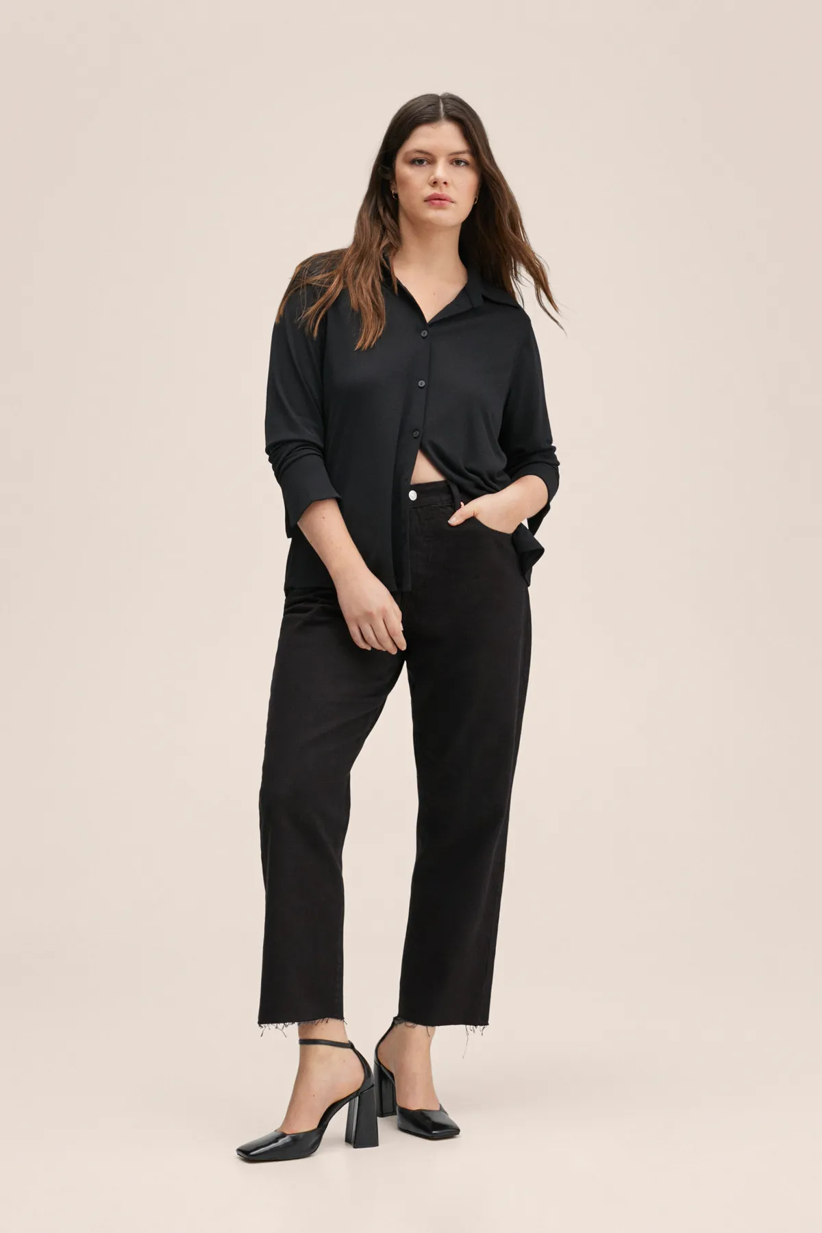 MANGO Woman  Schwarze Jeans