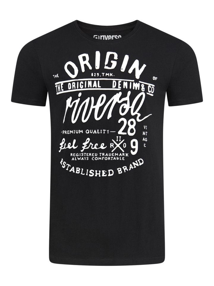 riverso  T-Shirt RIVLeon in Schwarz günstig kaufen