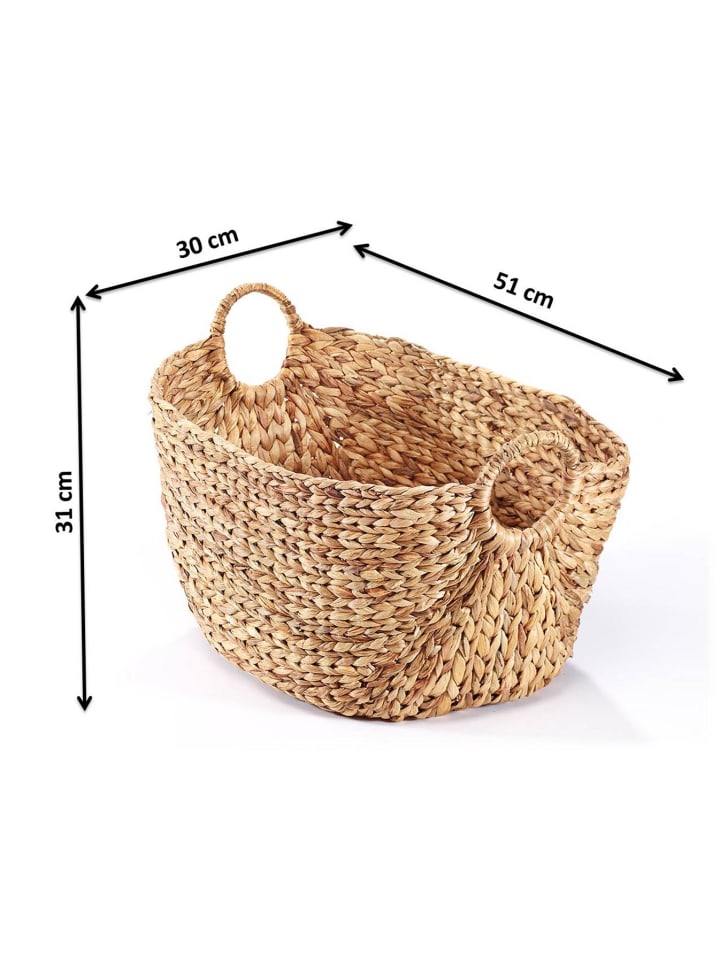 kobolo Wäschekorb HYAWASH51 in Braun günstig kaufen onesize