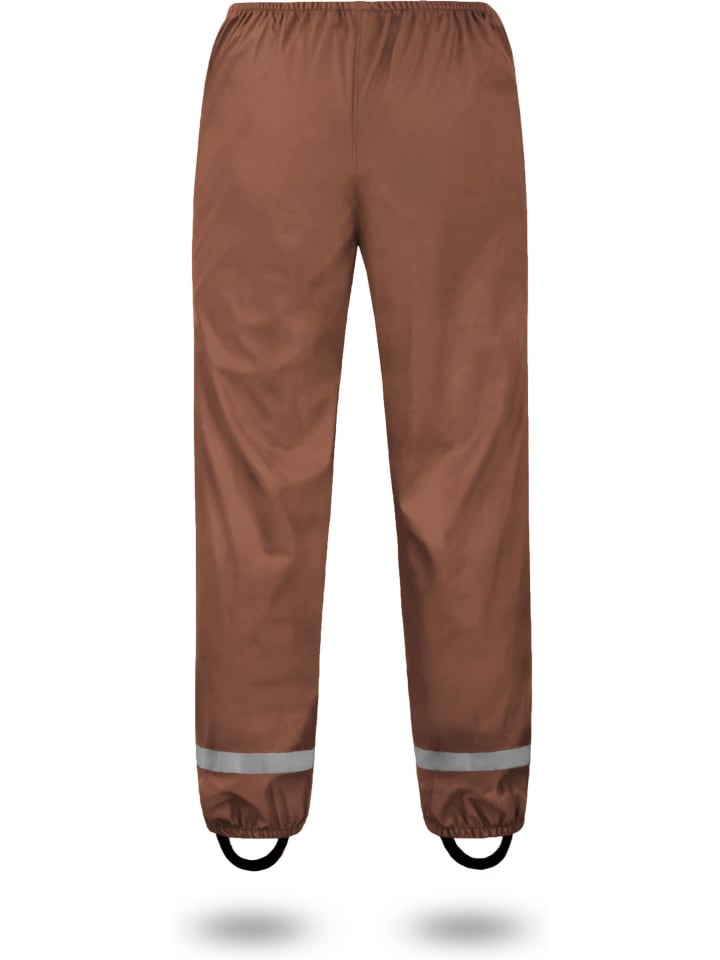Normani Outdoor Sports Kinder Regenhose York in Braun günstig kaufen