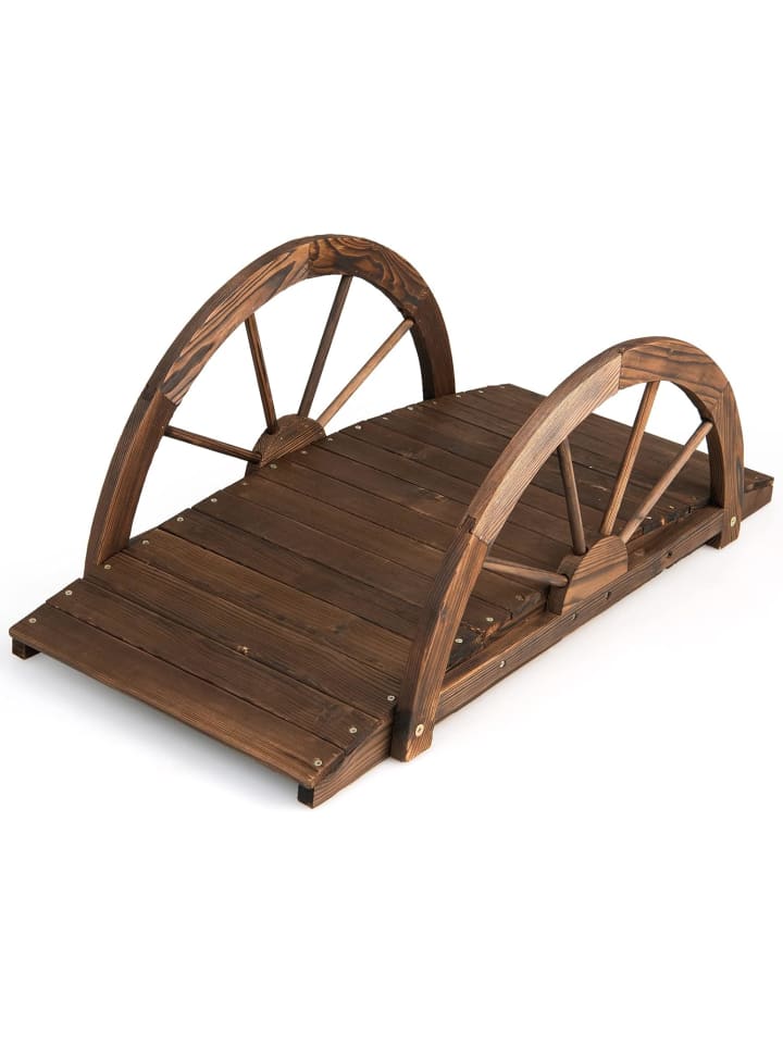 COSTWAY Gartenbrücken in Braun günstig kaufen onesize