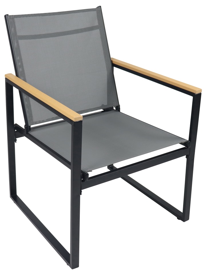 VCM  2-tlg. Gartenstuhl Balkonstuhl Lounge Volasi in Anthrazit günstig kaufen onesize