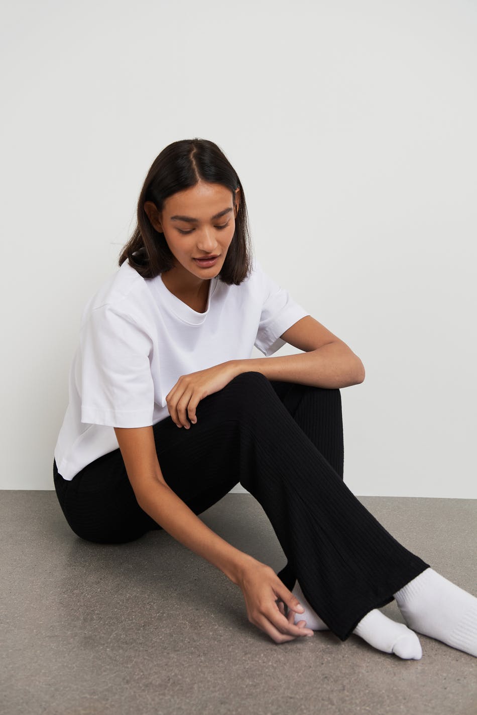 Stina rib trousers