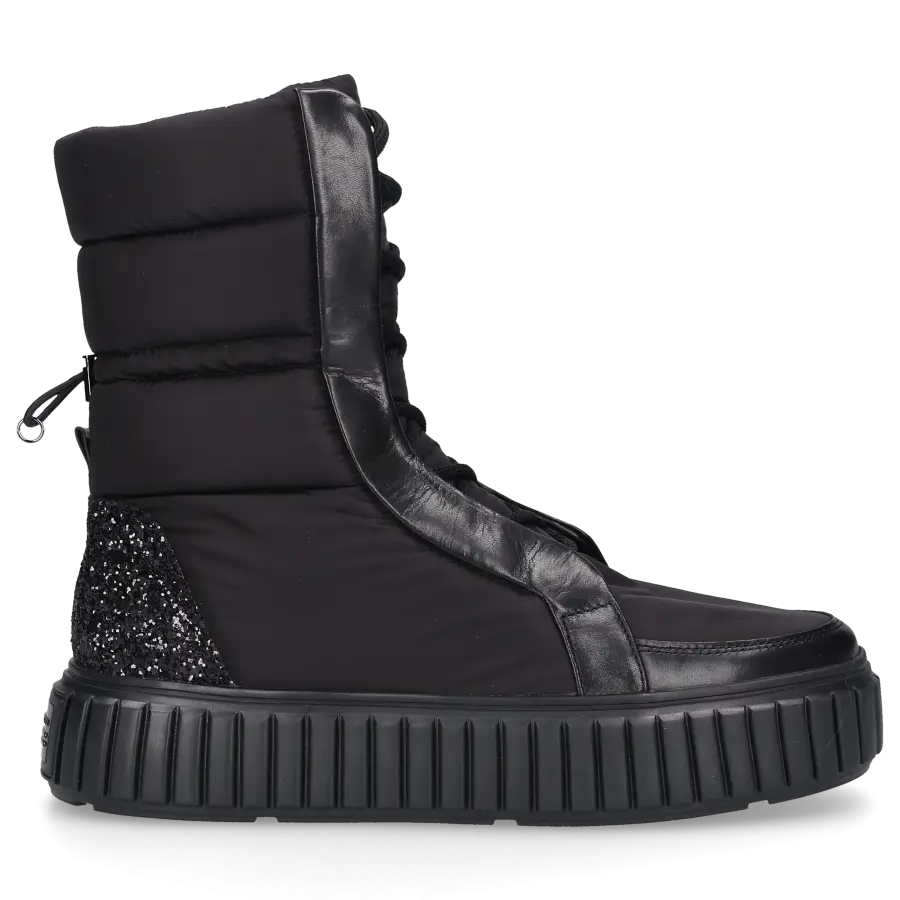 Kennel & Schmenger - Schnürstiefeletten 25450 Kalbsleder Textil - schwarz
