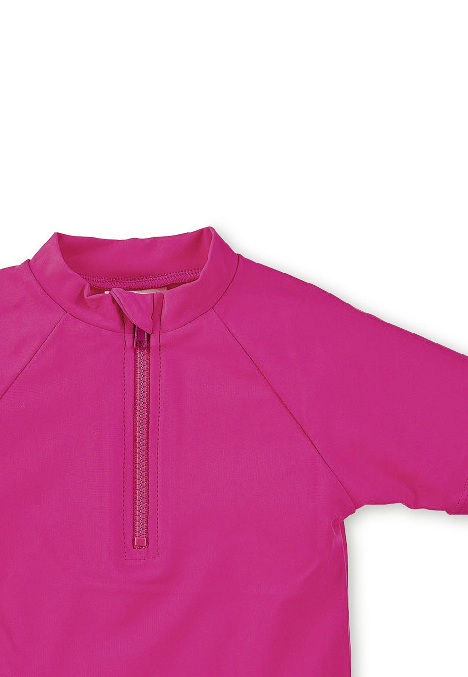 Sterntaler® Badeanzug Kurzarm-Schwimmshirt uni Schwimmshirt Kinder - Schwimmshirt Babys, Kurzarm-Schwimmshirt uni in Marine, Blau, Magenta - Baby Schwimm Shirt, UV-Badeshirt 50+ mit kurzem Arm und Reißverschluss mit Kinnschutz - Kinder Schwimm ShirtU