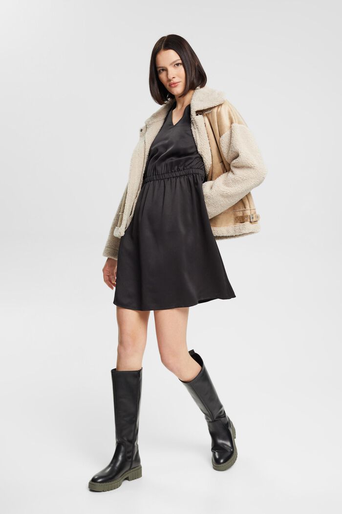 Minikleid mit Polokragen