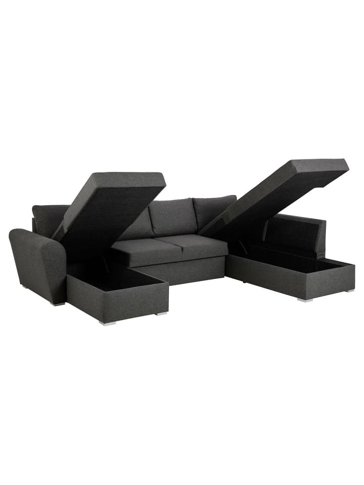 ebuy24 Schlafsofa Stefan Grau 296 x 202 cm günstig kaufen onesize