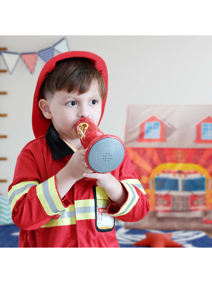 relaxdays Kinderzelt Feuerwehr in Rot günstig kaufen onesize