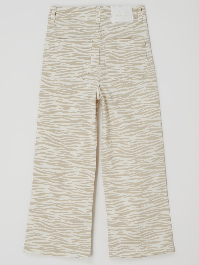 Hose mit Stretch-Anteil Modell 'Tiger' in ecru