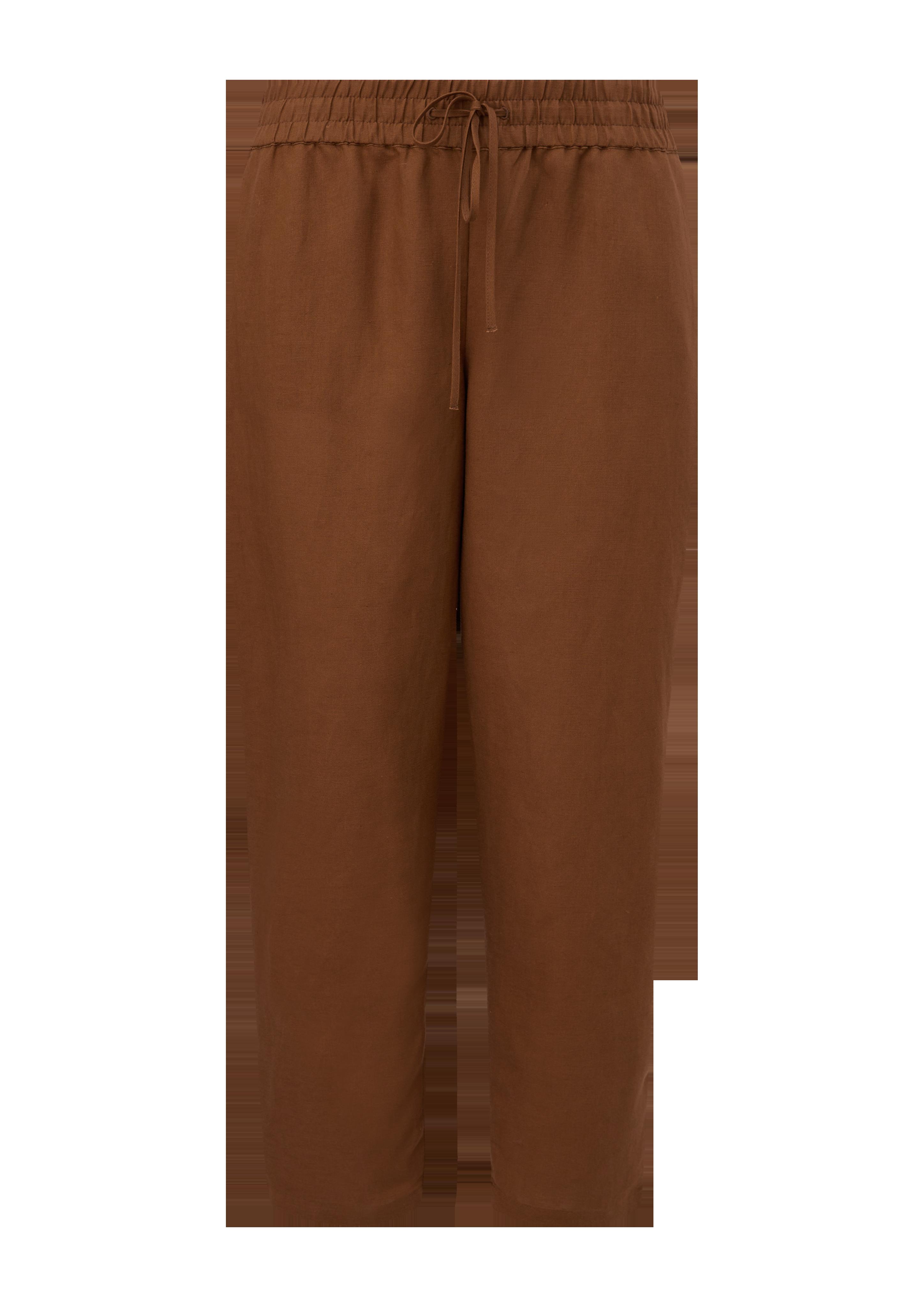Relaxed: Hose aus Leinenmix  2130993-8751