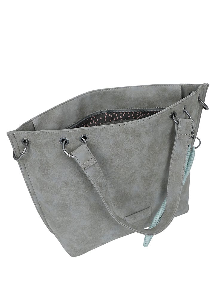 Fritzi aus Preußen Schultertasche in Grau - (B)12 x (H)31 x (T)40 cm günstig kaufen onesize