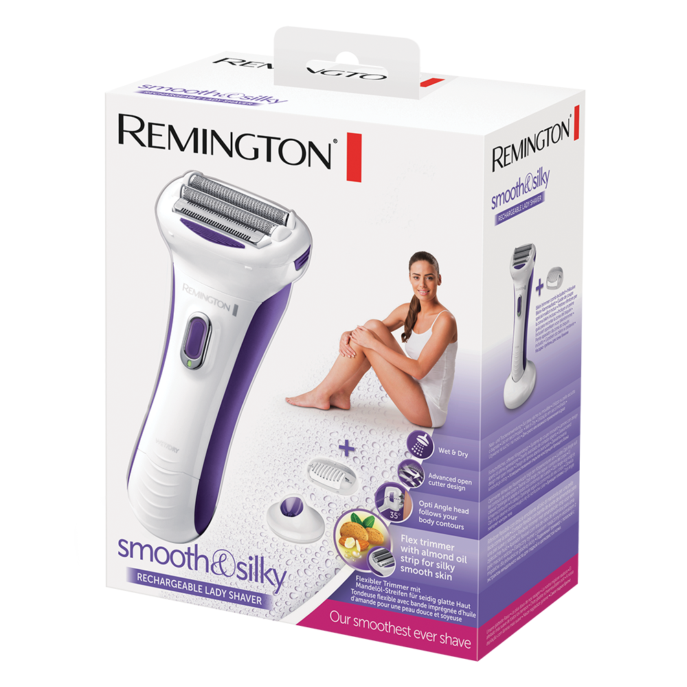 Akkubetriebener smooth&silky Damenrasierer