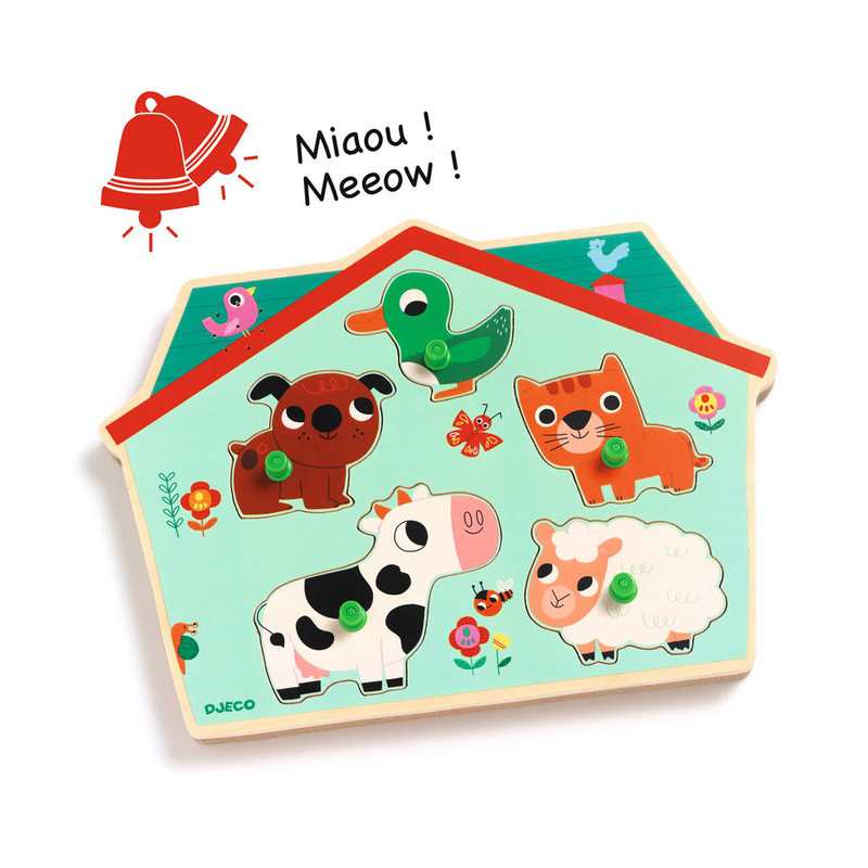 Puzzle sonore Ouaf Woof Djeco