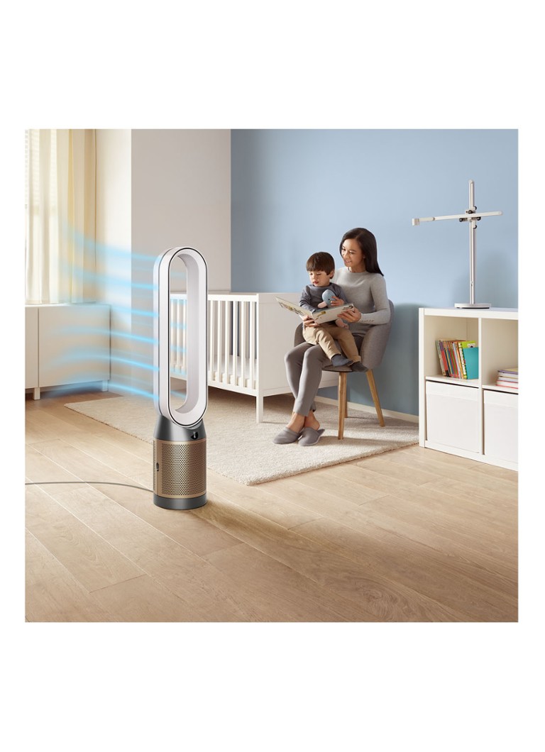 Purificator de aer Dyson Cool cu filtru de formaldehidă și ventilator cu piedestal, înălțime 105 cm.