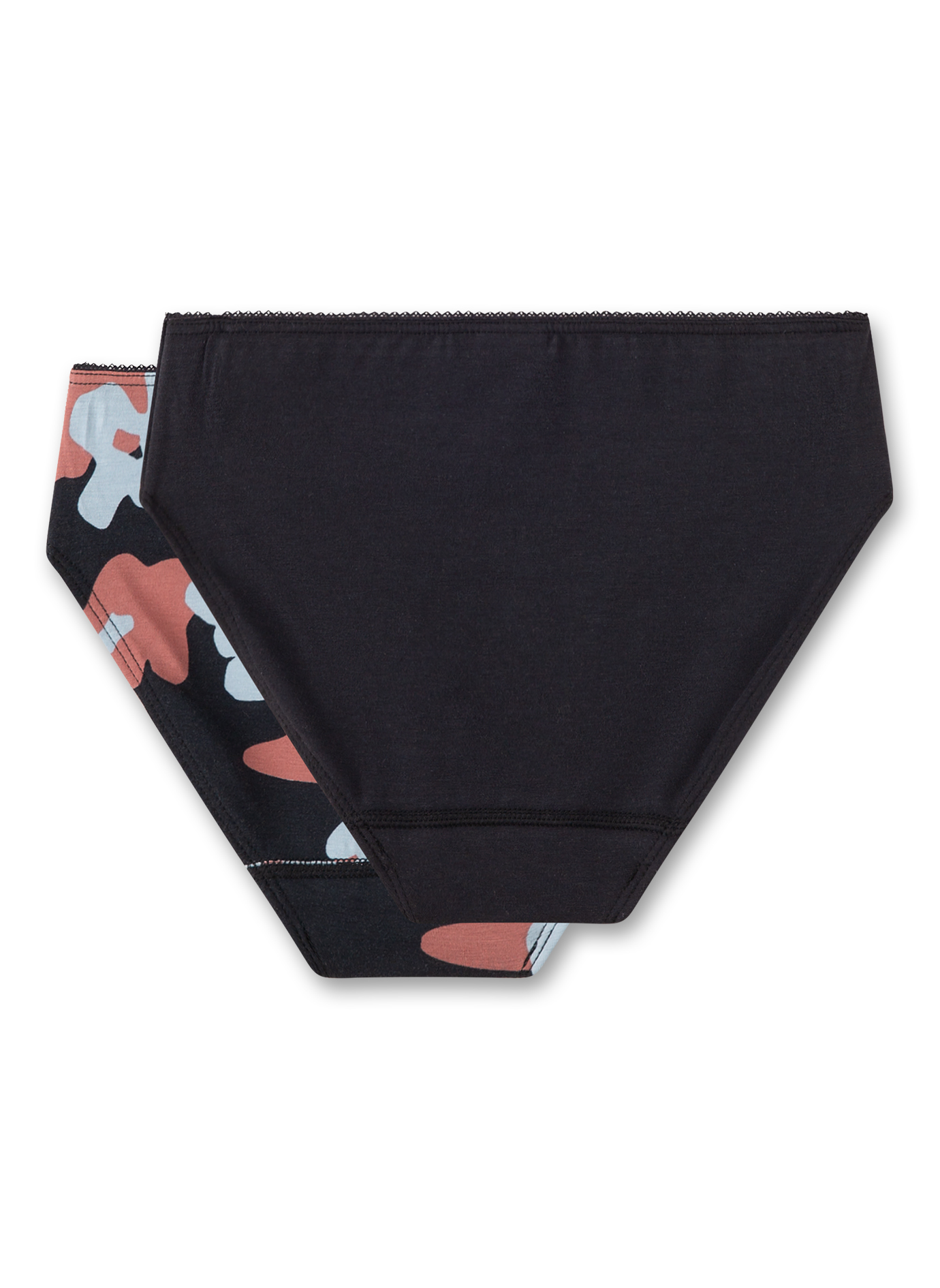 Mädchen-Slip (Doppelpack) Grau