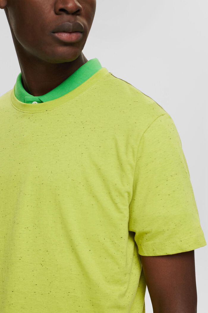 T-Shirt aus Jersey in Sprenkel-Optik