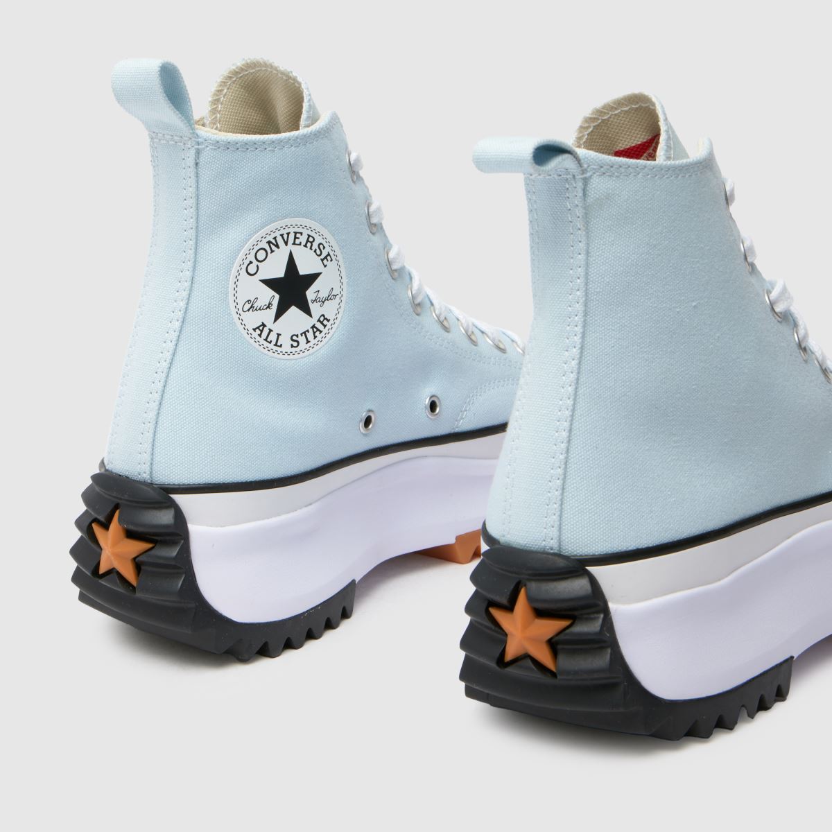 Converse Run Star Hike Hi cipők halványkék színben