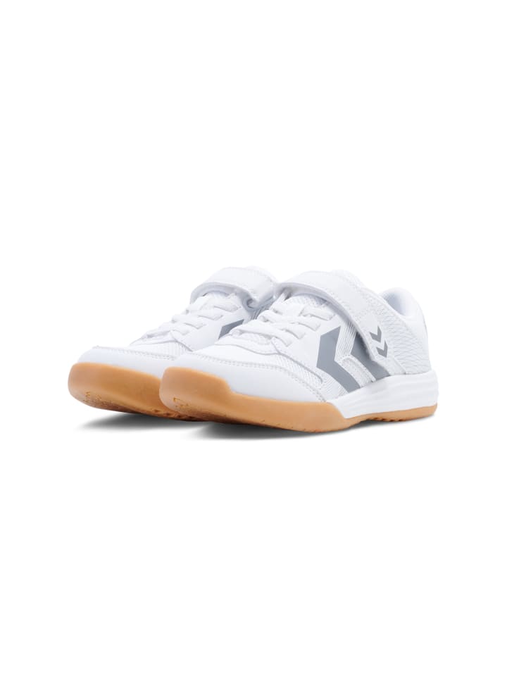 Hummel Hummel Klettverschluss Hallenschuh Multiplay Stable Kinder in WHITE/GREY günstig kaufen
