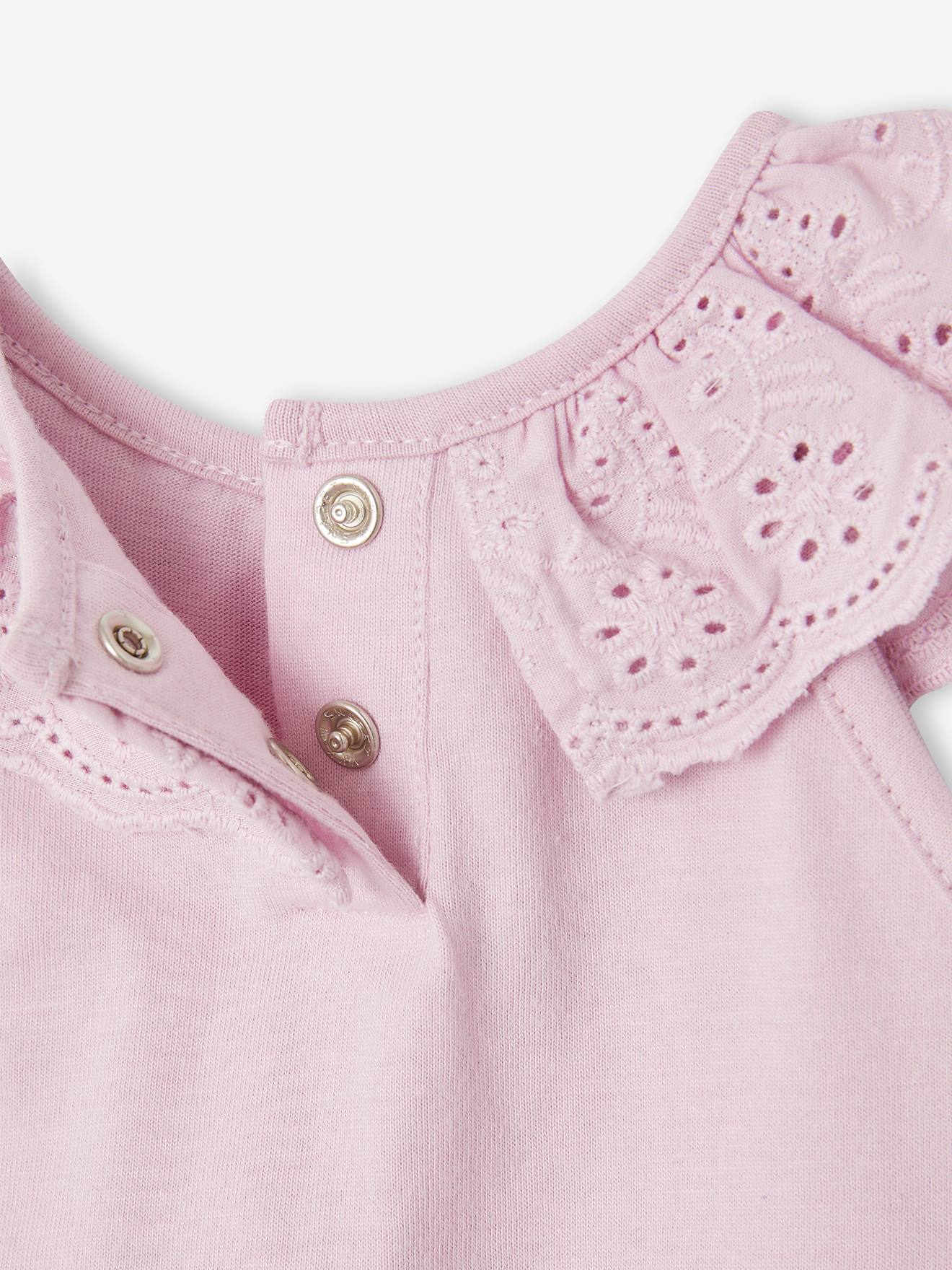 Vertbaudet Mädchen Baby Volant-Top Oeko-Tex - lila