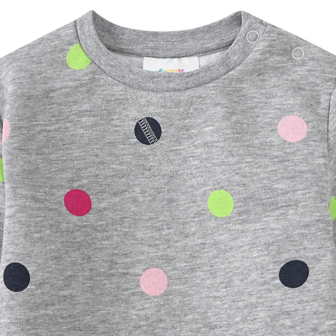 Baby Sweatshirt mit bunten Pünktchen