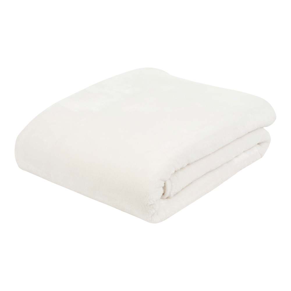 Kuscheldecke Premium wollweiß