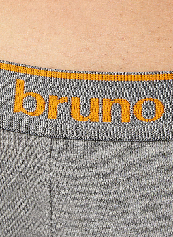 bruno banani, Lange Unterhose, Baumwoll-Stretch, grau meliert