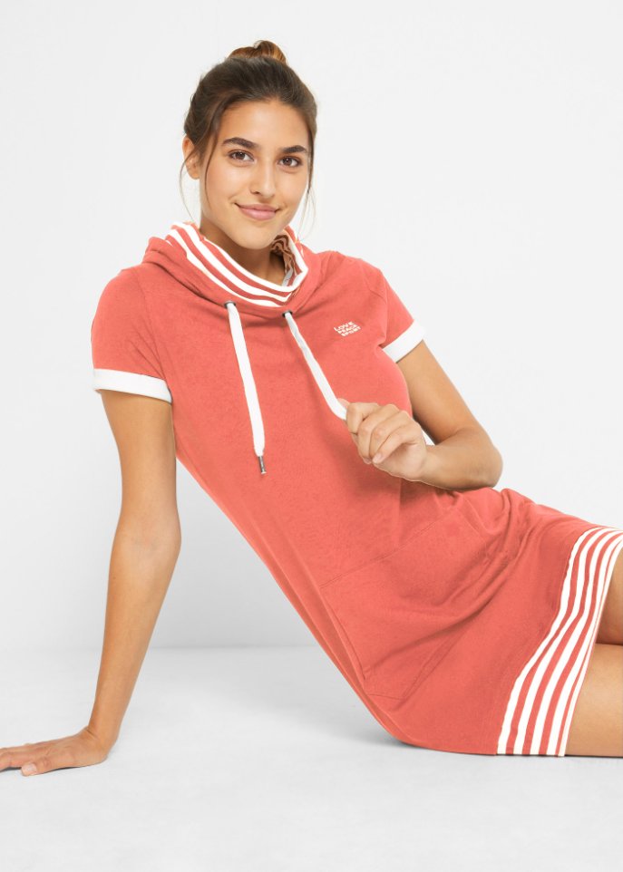 Baumwoll-Shirtkleid, kurzarm