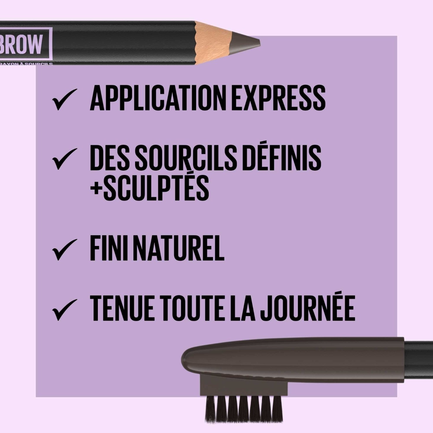 Creion de sprâncene Maybelline cu pensulă încorporată
