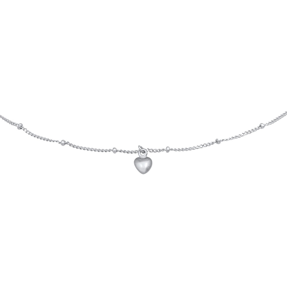 Elli Elli Collier Femmes Choker Coeur Amour Simple en Argent Sterling 925 collier