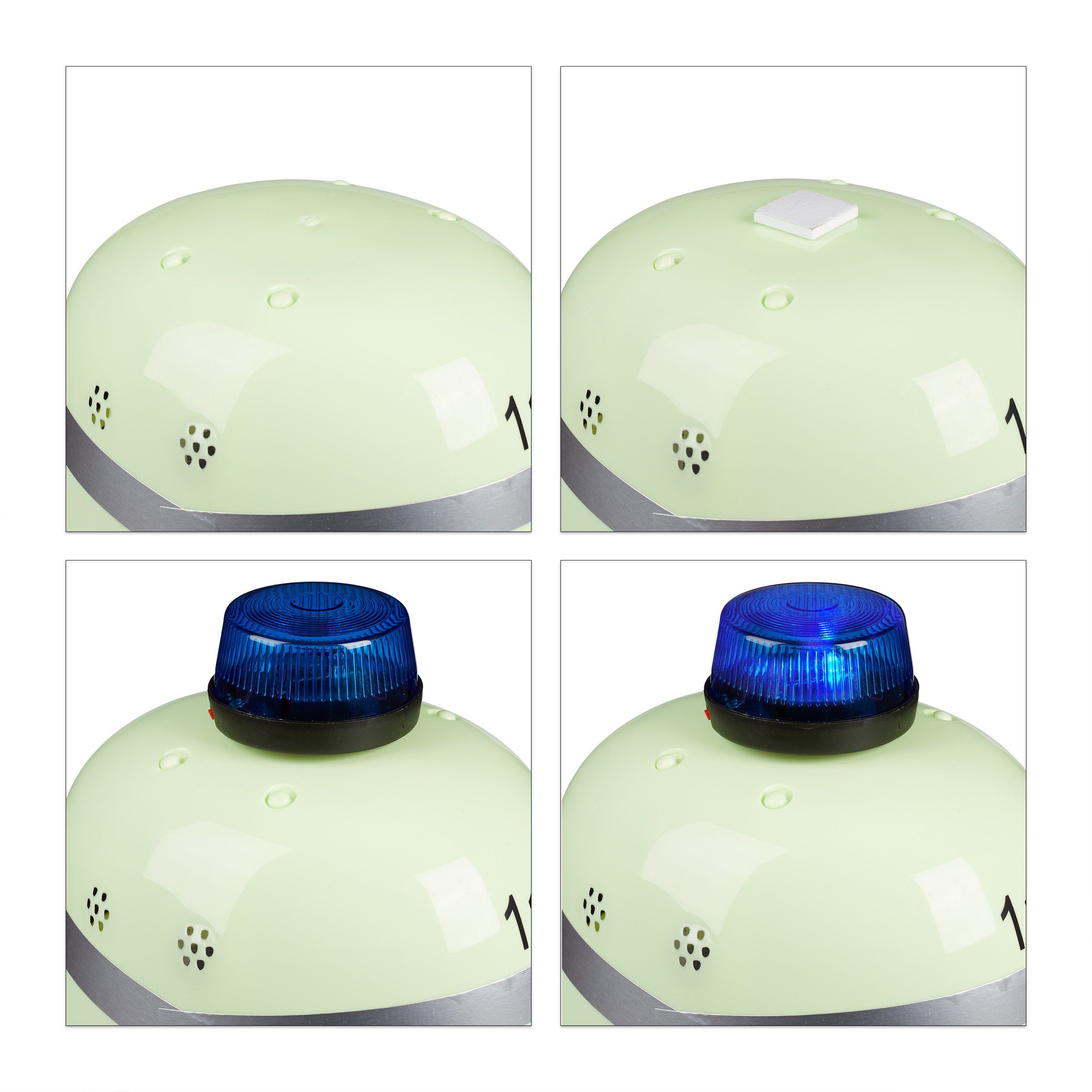 relaxdays Feuerwehrhelm Feuerwehrhelm Kinder mit Blaulicht