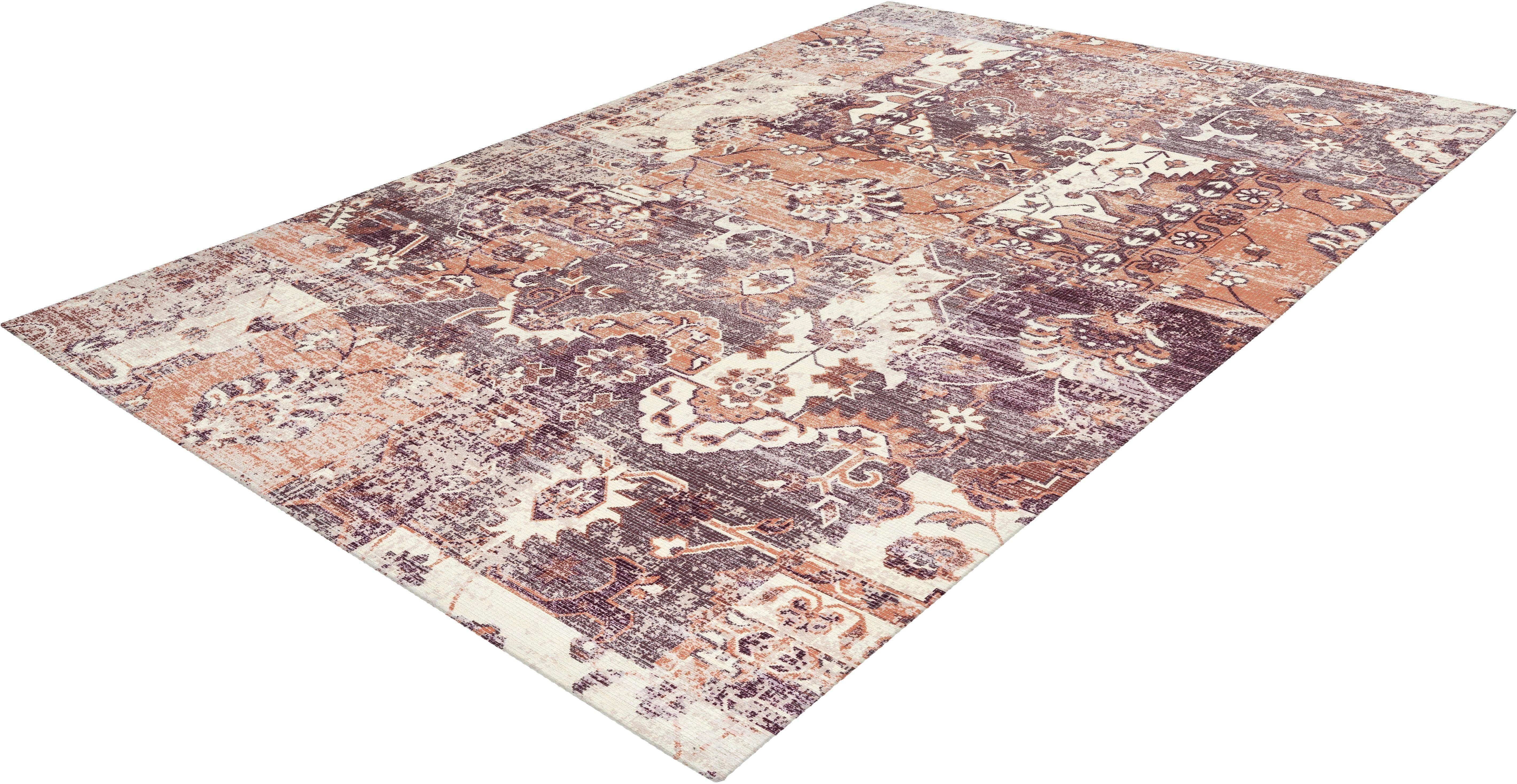 Teppich Emin 900, calo-deluxe, rechteckig, Höhe: 10 mm, reine Baumwolle, Wohnzimmer