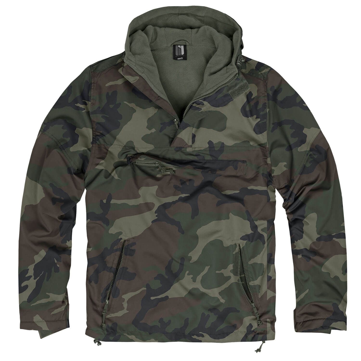 Hooded Windbreaker mit Fleecefutter