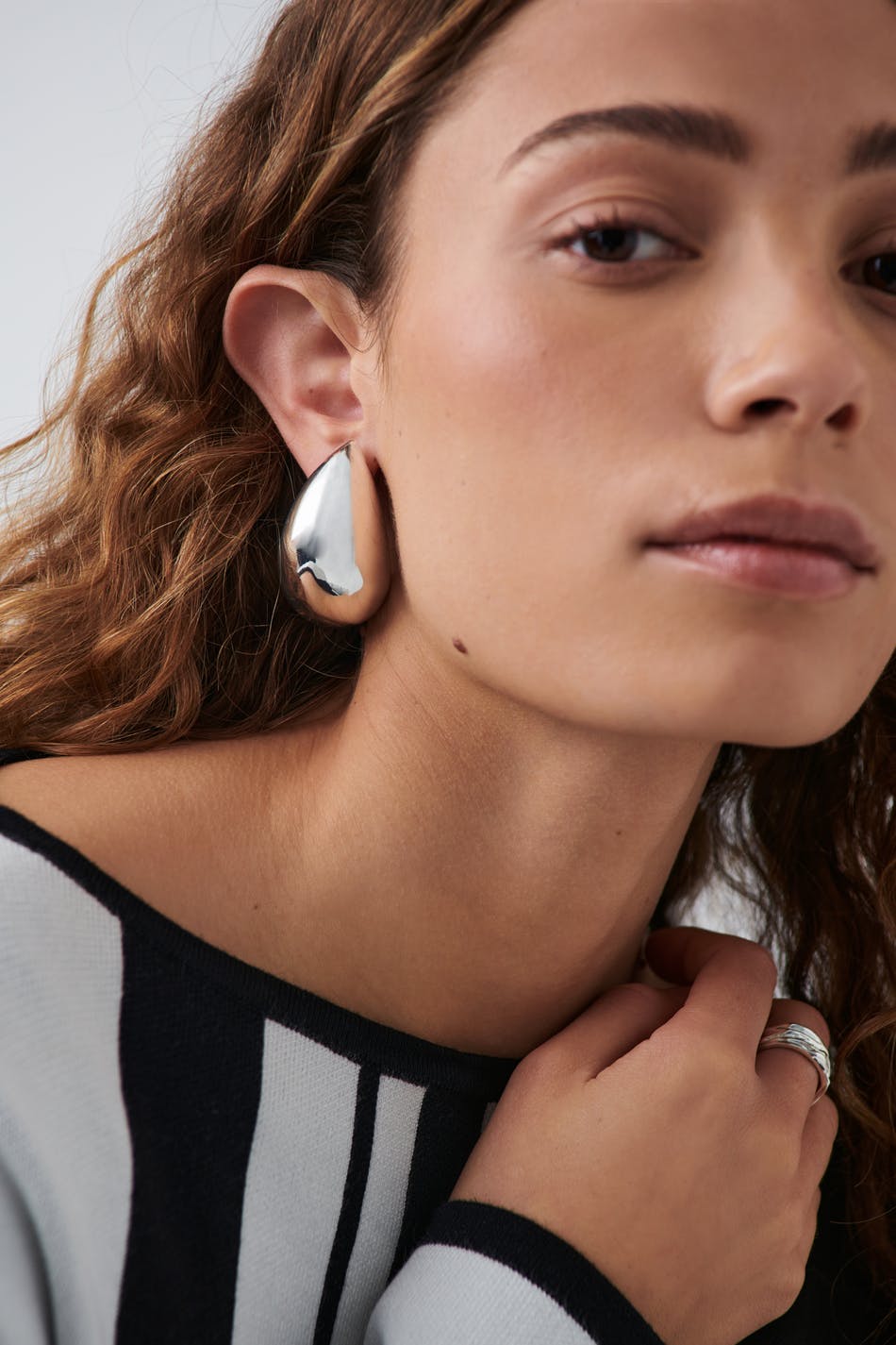 Big drop earrings