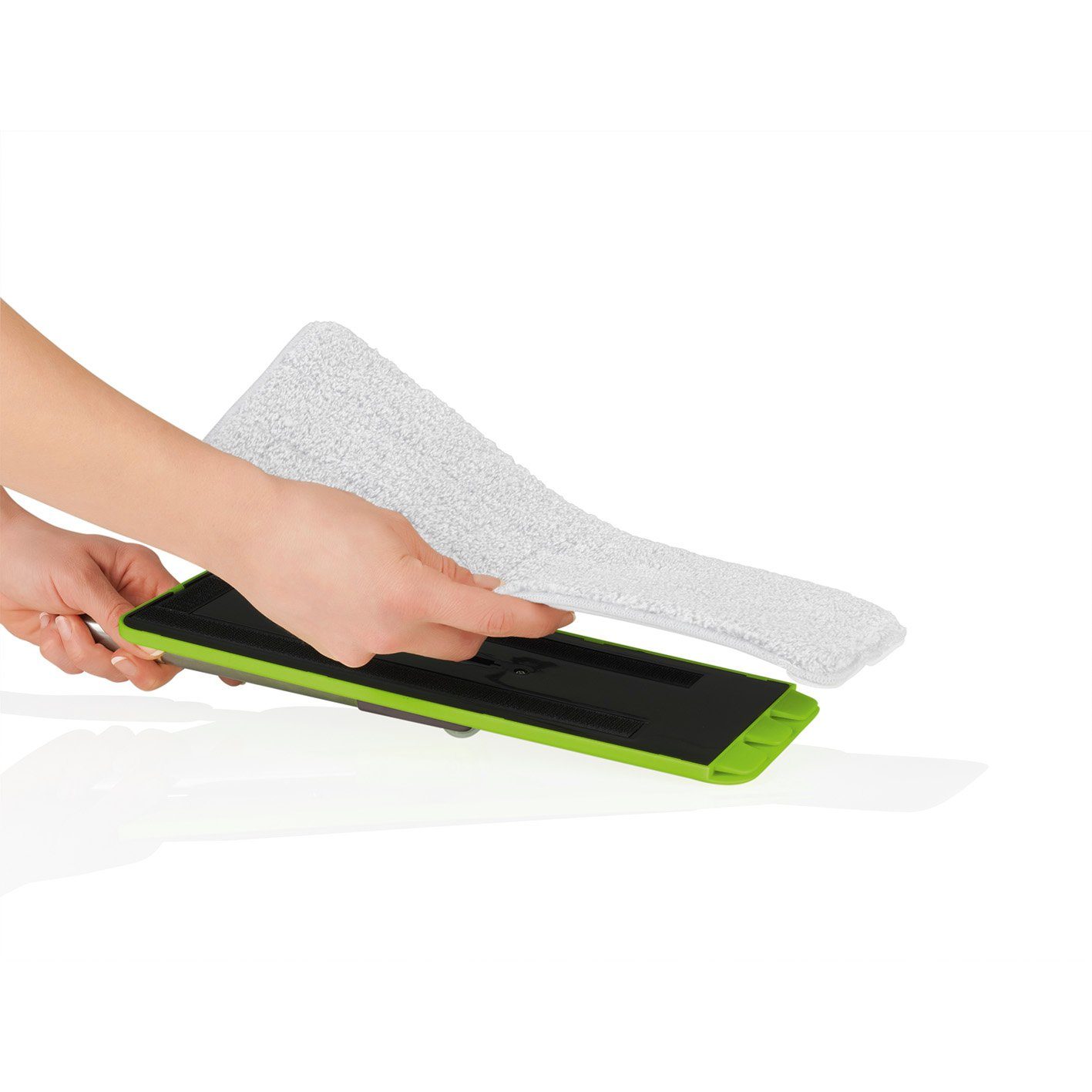 MAXXMEE Wischmopp Komfort-Mopp Smart 7,5 l - Bodenwischer - Eimer 2-Kammer-System - limegreen