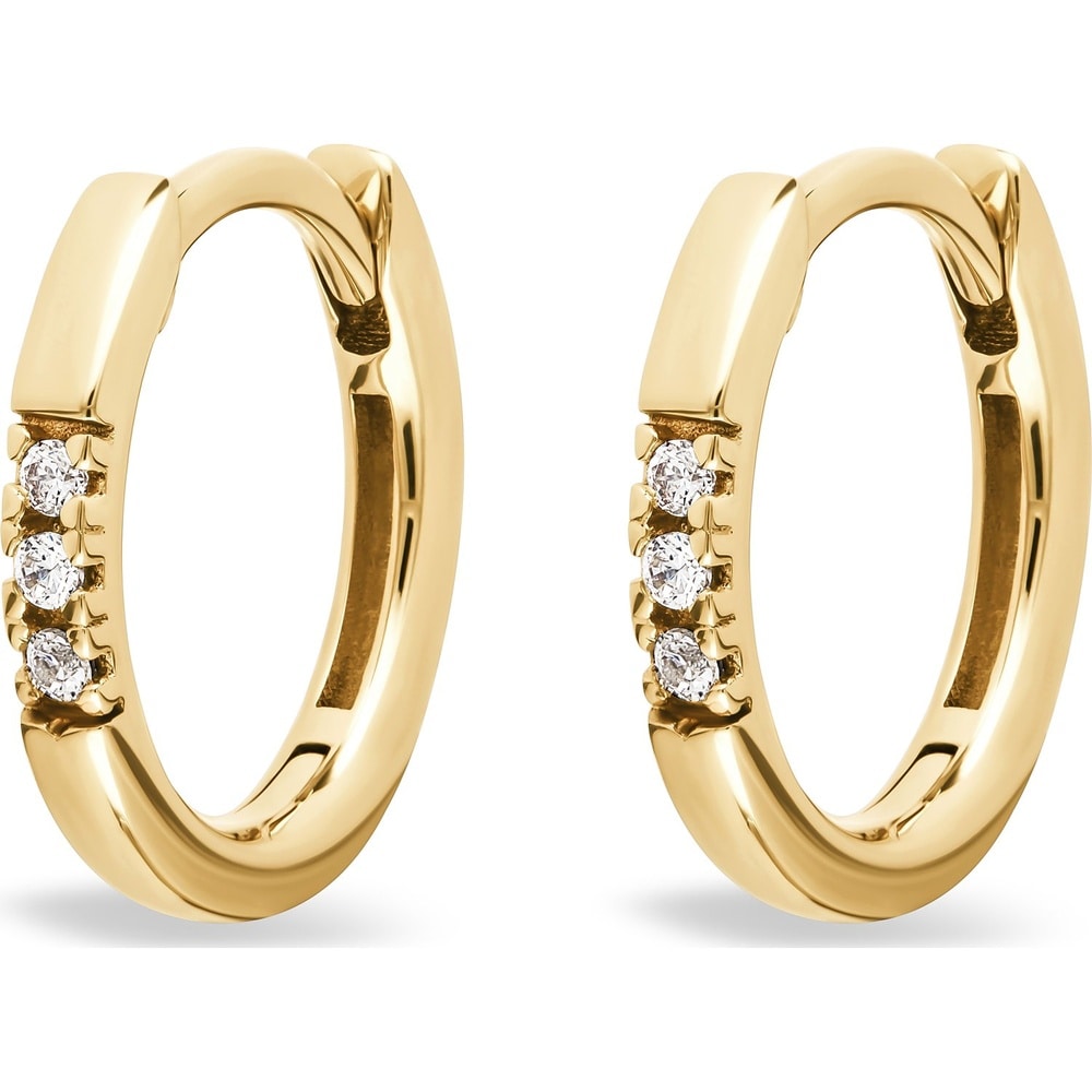 FAVS Créoles 585 Or jaune Boucles d'oreilles