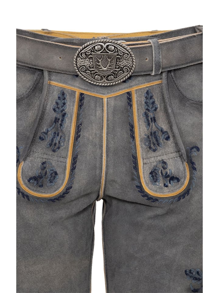 KRÜGER Lederhose 961567 in grau günstig kaufen