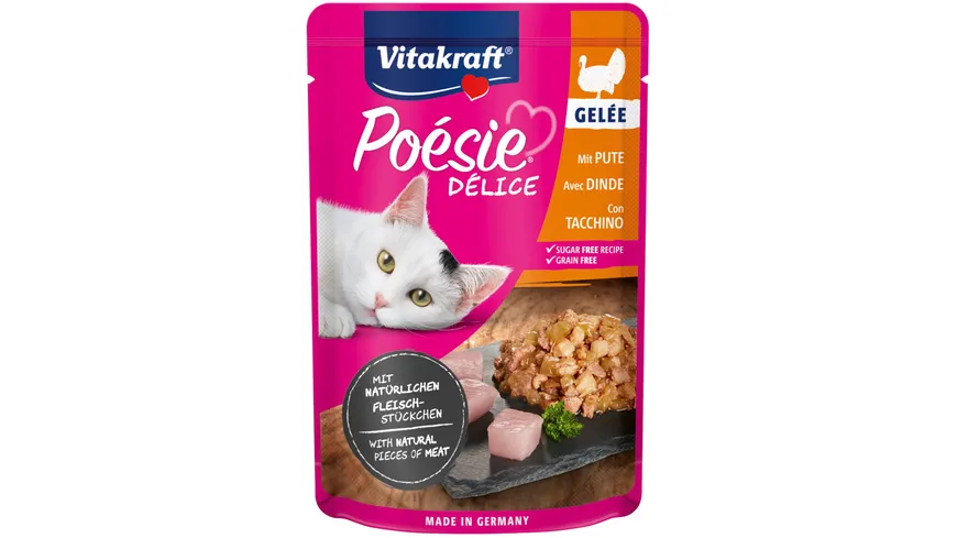 Vitakraft Poésie® Délice Gelee + Pute 85 g