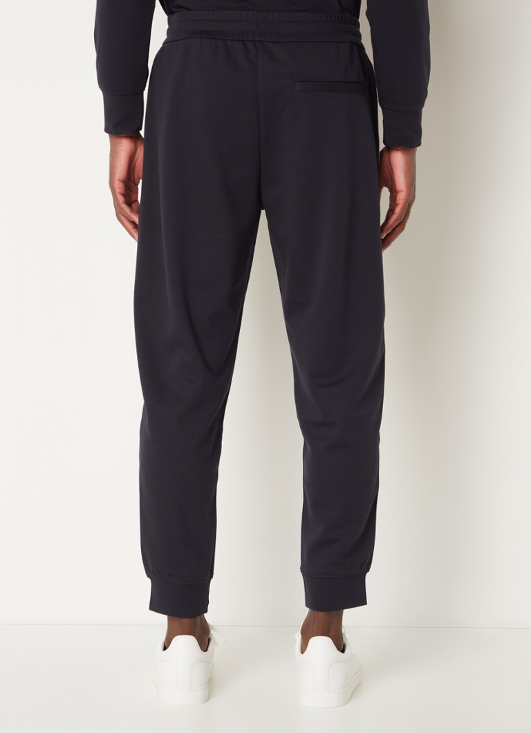 Armani Exchange Tapered fit joggingbroek a logoborduring en steekzakken