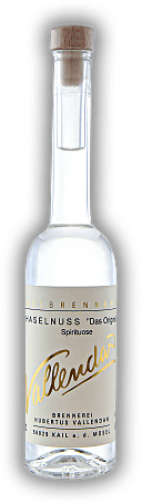 Vallendar Haselnuss Das Original 0,1 Liter Vallendar Haselnuss Das Original 0,1 Liter Ein vielfach prämiertes Edeldestillat aus Haselnüssen. 0,1	 Liter - Vol 40%